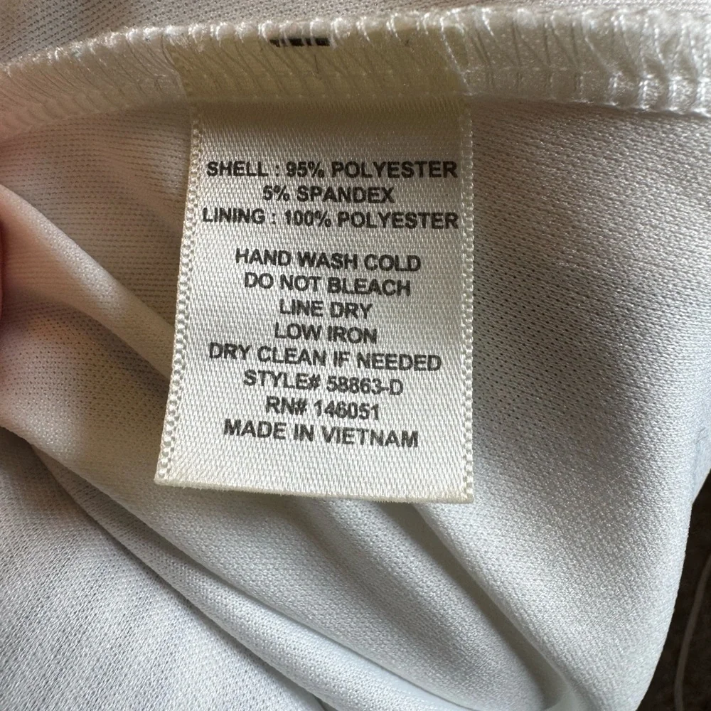 Monteu Striped Navy White Sleeveless Dress Size  juniors large adjustable strap - Picture 12 of 12